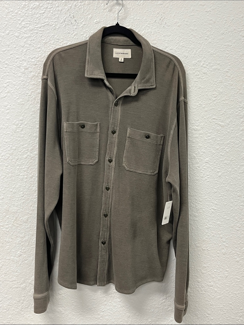 Lucky Brand Washed Olive Button-Down Shirt Jacket
#1282